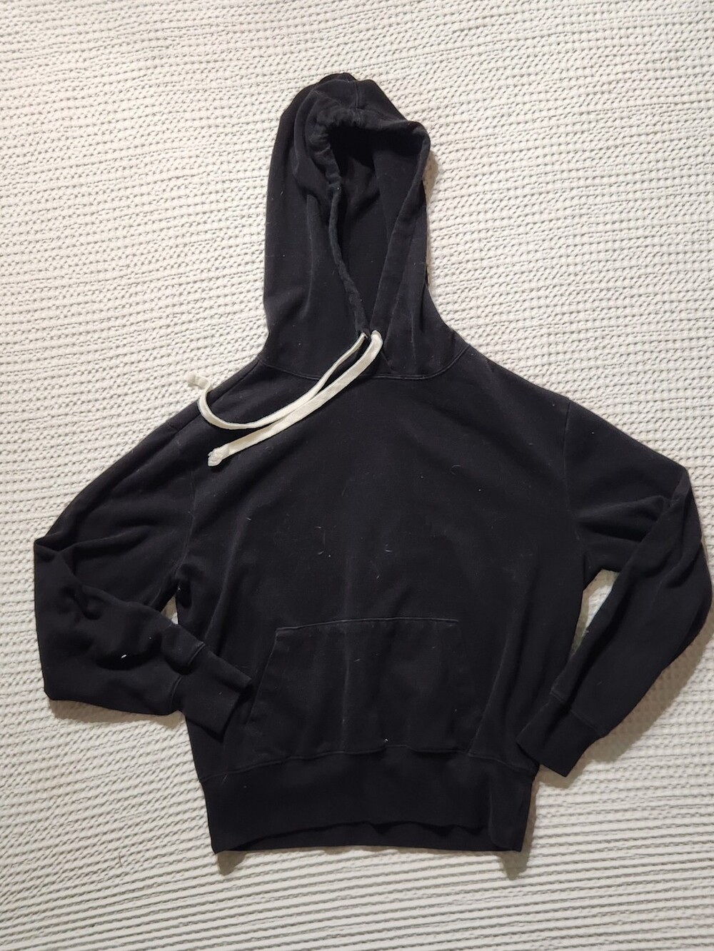 GAP Black Hoodie with White Drawstrings
